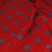 Ткань Лоренсо "Серые горохи на красном" i1404 - фото 2
