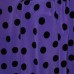 Ткань Лоренсо "Черные горохи на фиолетовом" i1405