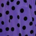 Ткань Лоренсо "Черные горохи на фиолетовом" i1405 - фото 2