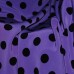 Ткань Лоренсо "Черные горохи на фиолетовом" i1405 - фото 3
