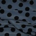 Ткань Лоренсо "Черные горохи на сером" i1406