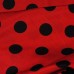 Ткань Лоренсо "Черные горохи на красном" i1407 - фото 2