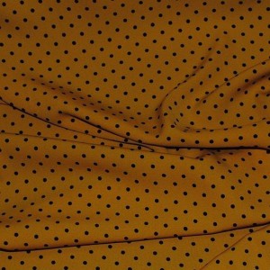 Ткань Лоренсо "Черные горохи на бронзовом" i1418