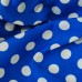 Ткань Лоренсо "Белые горохи на голубом" i1421 - фото 2