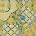 Ткань Шелк Атлас Принт "Желтый платок"  i3094