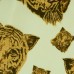 Ткань Шелк Атлас Принт "Тигры на светлом" i3116