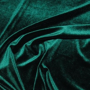 Ткань Бархат-стрейч "Темно-зеленый" i915 - фото 3
