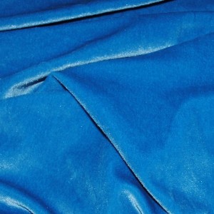Ткань Бархат-стрейч "Голубой" i991 - фото 2
