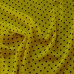 Ткань Шифон "Черные горохи на желтом" i1524 - фото 2