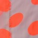 Бледно-розовый шифон в оранжевый горох 9694 плотность 60 гр/м² - фото 3