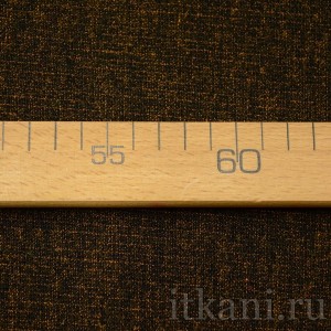 Ткань Костюмная черно-оранжевого "Миранда" 1094 - фото 2