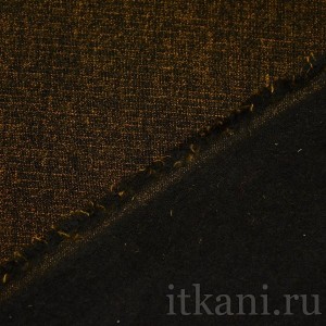 Ткань Костюмная черно-оранжевого "Миранда" 1094 - фото 3