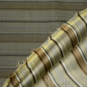 Ткань Жаккард бежево-серого цвета "Рэйчел" 1113 - фото 2