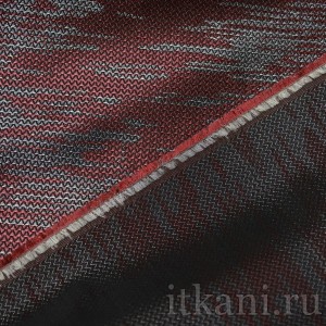 Ткань Жаккард серо-красного цвета "Ребекка" 1114 - фото 3