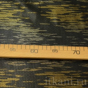 Ткань Жаккард черный с золотым "Рита" 1117 - фото 3