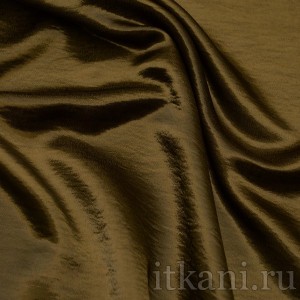 Ткань Рубашечная Атлас коричневого цвета "Шейла" 1125