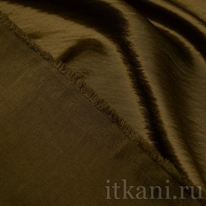 Ткань Рубашечная Атлас коричневого цвета "Шейла" 1125 - фото 3
