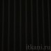 Ткань Костюмная черная в полоску "Виктория" 1143