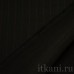 Ткань Костюмная черная в полоску "Барлоу" 1158 - фото 2