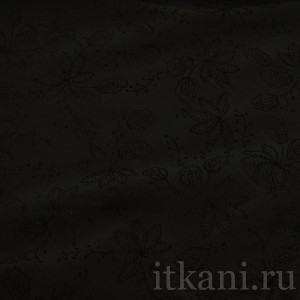 Ткань Костюмная черная "Фаррелл" 1185