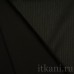 Ткань Костюмная черная в полоску "Джоржд" 1191 - фото 2
