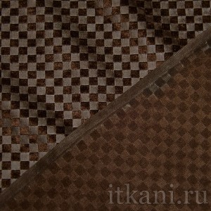 Ткань Костюмная кофейного цвета "Джонс" 1207 - фото 3