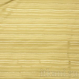 Ткань Рубашечная бежевая в блестящую полоску 0577