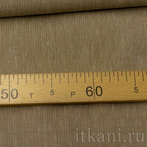 Ткань Костюмная коричневая с узором "Елочка" 0644 - фото 2