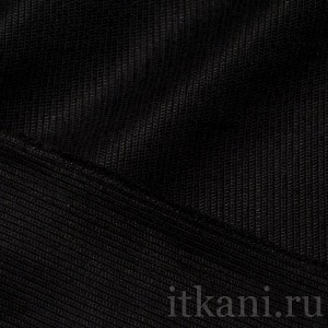 Ткань Костюмная черная "Блэкпул" 0648