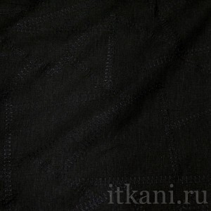 Ткань Лен черная "Болтон" 0649