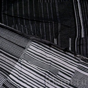 Ткань Костюмная черно-белая в полоску "Норидж" 0660 - фото 2