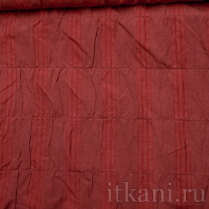 Ткань Костюмная красная в полоску "Эксетер" 0661