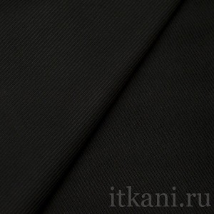 Ткань Костюмная черная "Тринг" 0713 - фото 2