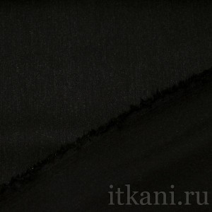 Ткань Костюмная черная "Юэлл" 0727 - фото 3