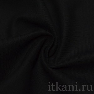 Ткань Костюмная черная "Гифнок" 0748 - фото 3