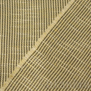 Ткань Костюмная бело-черно-желтая "Данбар" 0755 - фото 2