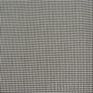 Ткань Костюмная черно-белая с узором "Пепита" 0756
