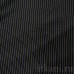 Ткань Костюмная черная в бело-синюю полоску "Джедборо" 0762