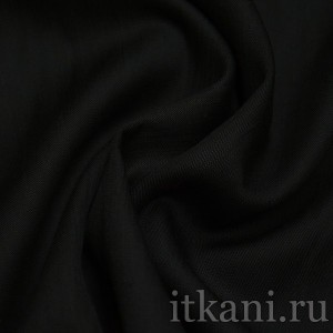 Ткань Рубашечная черного цвета "Брюс" 0817 - фото 2