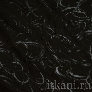 Ткань Рубашечная черная "Джордж" 0866