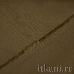 Ткань Костюмная темного оливково-коричневого цвета "Аланна" 0958 - фото 3