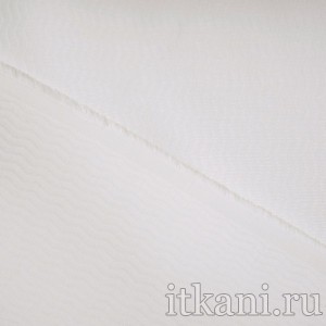 Ткань Костюмная белого цвета "Кармен" 0996 - фото 3
