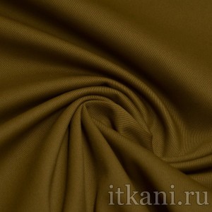Ткань Костюмная оливково-коричневого цвета "Лаура" 1067 - фото 2