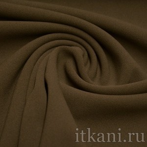 Ткань Костюмная темно-коричневого цвета "Люси" 1077 - фото 2