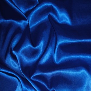 Ткань Атлас стрейч плотный Синий i270 - фото 3