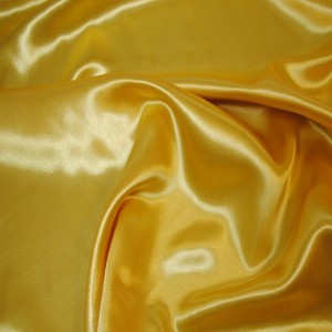 Ткань Атлас  плотный Желтый i273 - фото 2