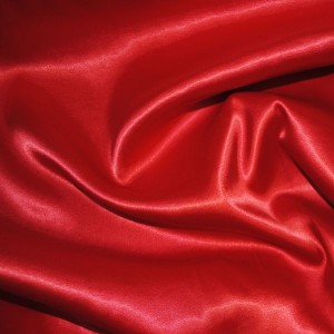Ткань Атлас стрейч плотный Красный i272 - фото 3