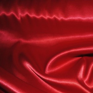Ткань Атлас стрейч плотный Красный i272
