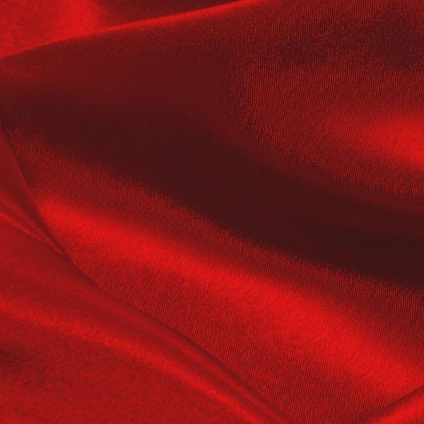 Ткань Креп-сатин "Алый", цвет красный (i849) .